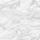 Satori Regent Statuario Abisso 24-in x 48-in Polished Porcelain Marble-Look Floor and Wall Tile