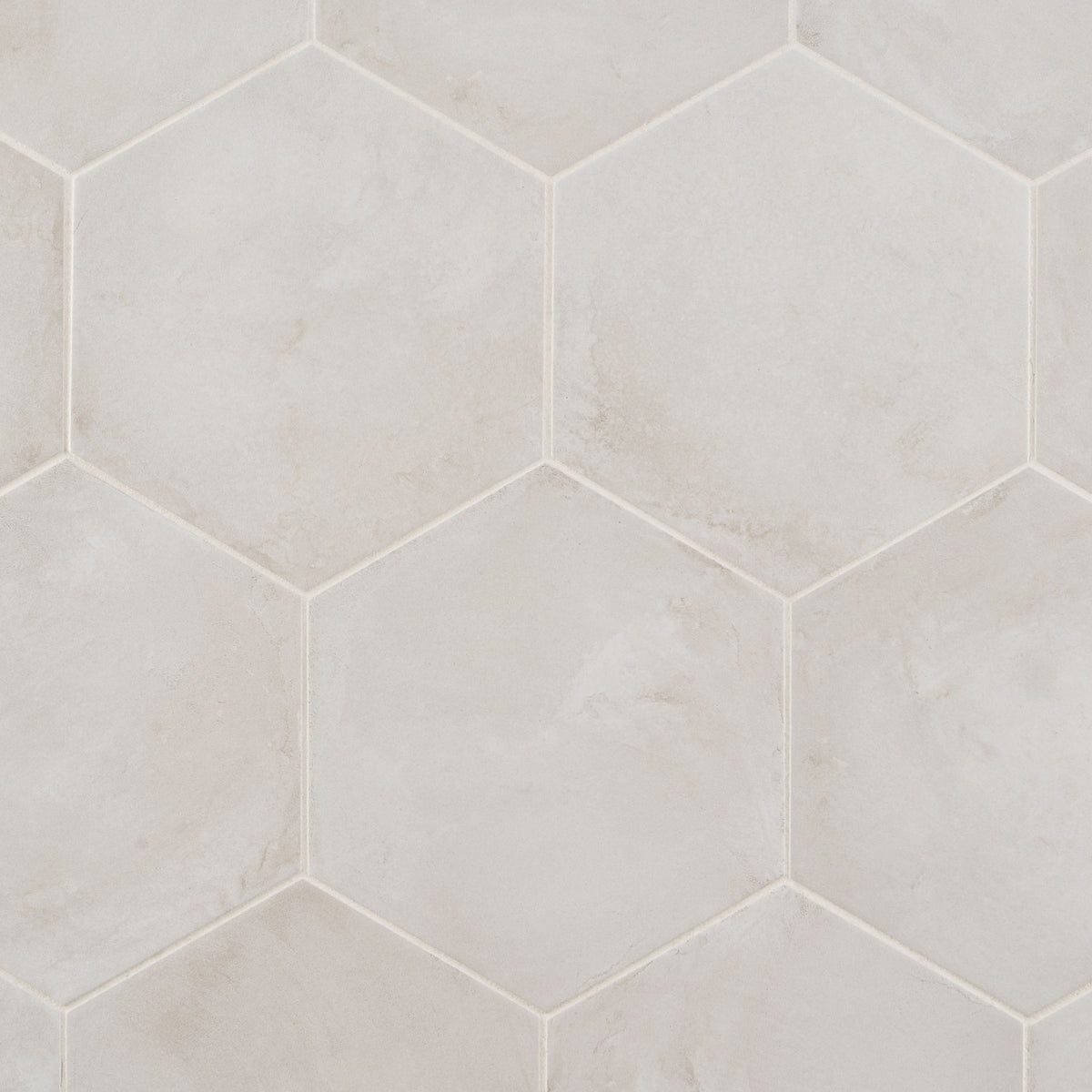 Artmore Tile Storm Hex Bianco 8-in x 10-in Matte Porcelain Encaustic Hexagon Floor and Wall Tile product image