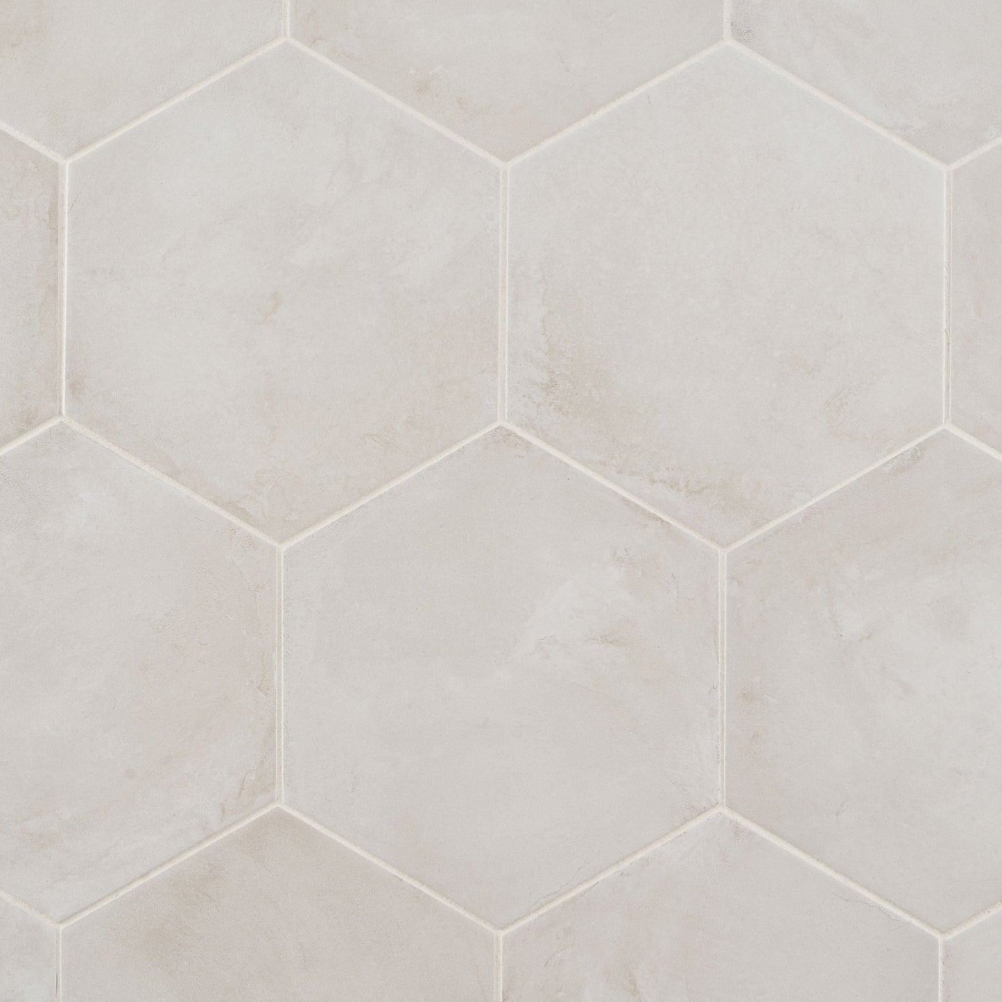 Artmore Tile Storm Hex Bianco 8-in x 10-in Matte Porcelain Encaustic Hexagon Floor and Wall Tile product image