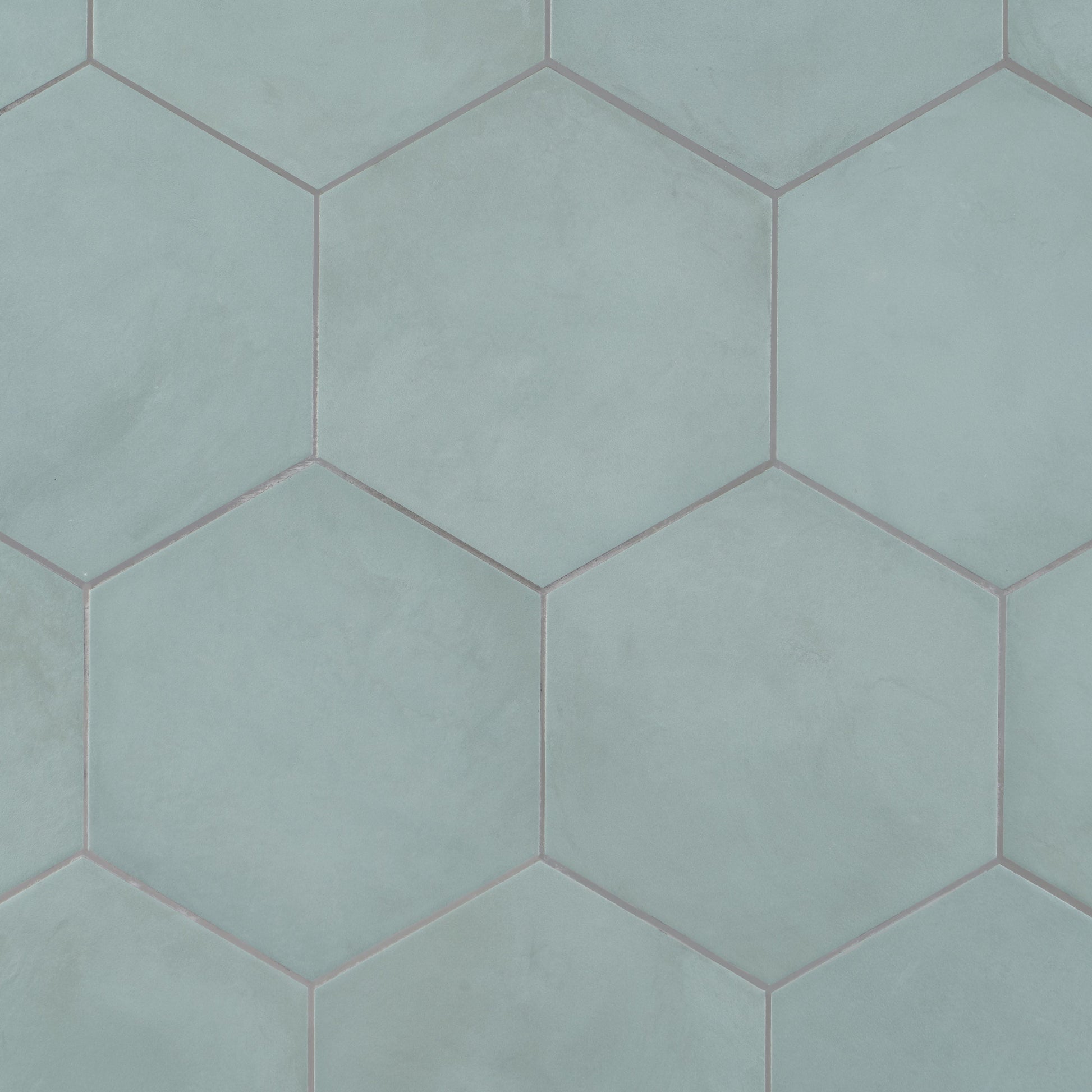 Artmore Tile Storm Hex Green Cielo 8-in x 10-in Matte Porcelain Encaustic Hexagon Floor and Wall Tile product image
