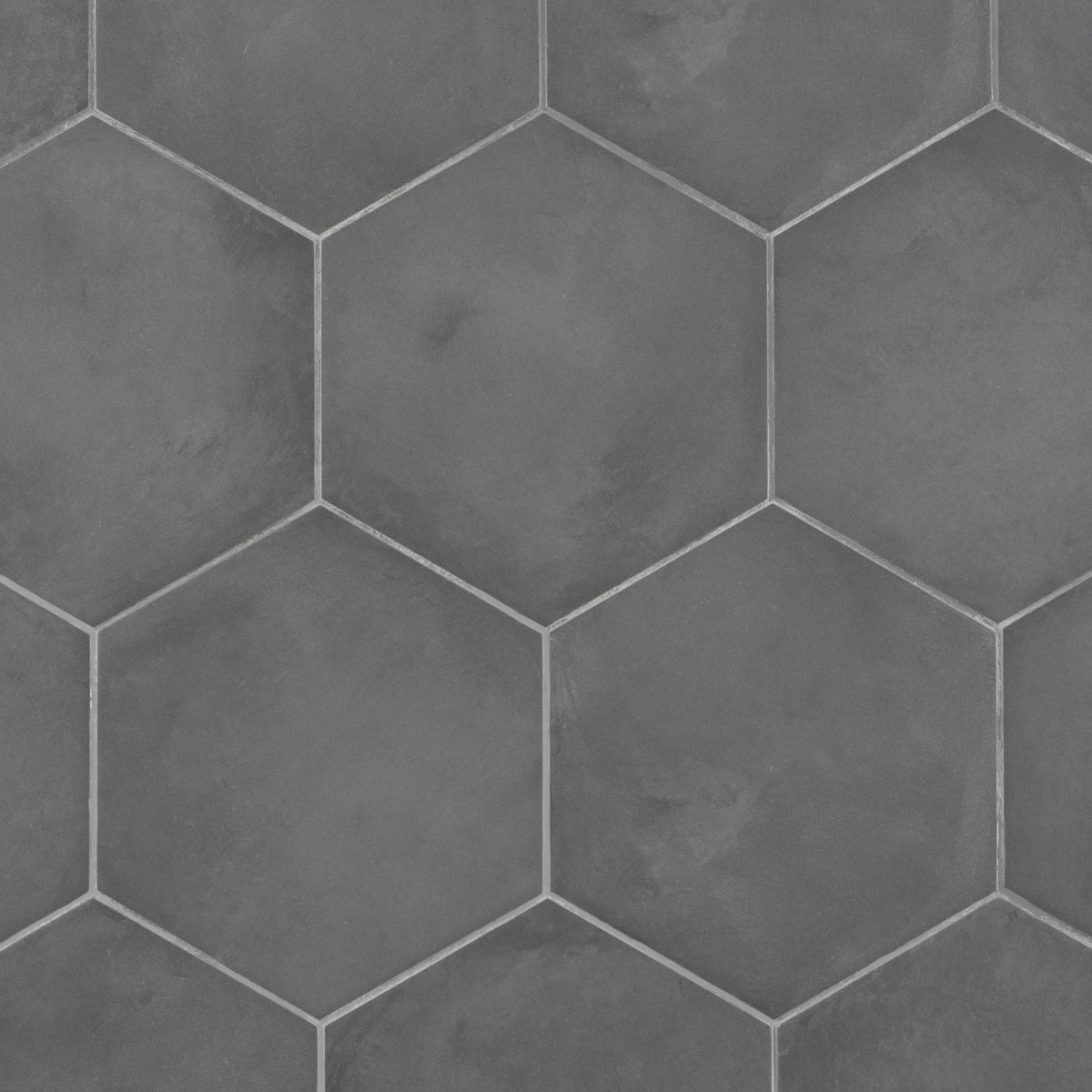 Artmore Tile Storm Hex Charcoal Black 8-in x 10-in Matte Porcelain Encaustic Hexagon Floor and Wall Tile product image