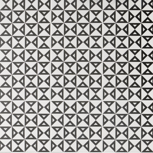 Artmore Tile Record Angle Positive 8-in x 8-in Matte Porcelain Encaustic Floor and Wall Tile product image