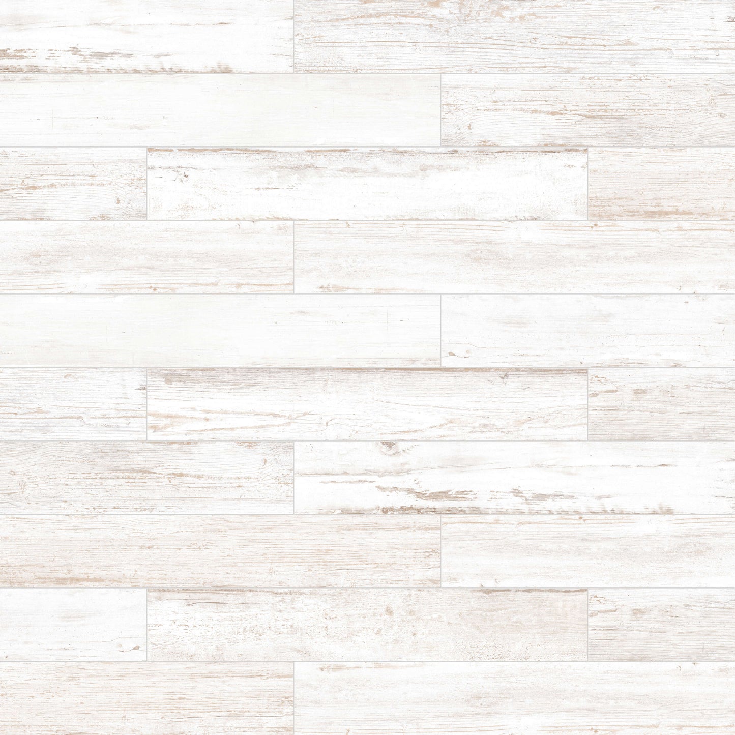 Satori Laguna Antique White 6-in x 36-in Matte Porcelain Wood Look Floor Tile (1.45-sq. ft/ Piece)