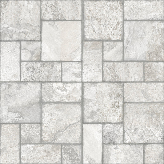 Satori Carmen Charcoal Versailles 18-in x 18-in Matte Porcelain Patterned Floor and Wall Tile (2.18-sq. ft/ Piece)