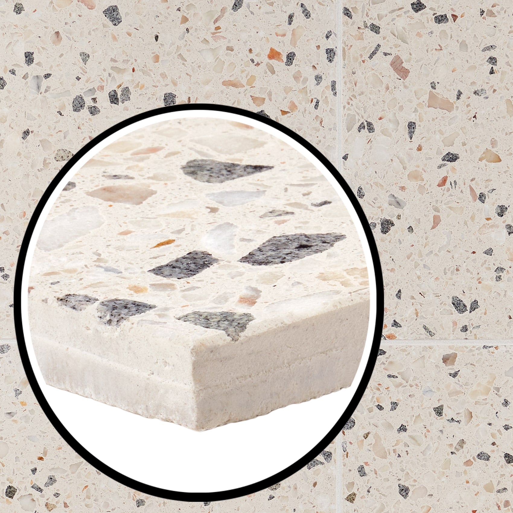 Artmore Tile Tarboro Terrazzo Sonora 16-in x 16-in Polished Cement Cement look Floor and Wall Tile product image