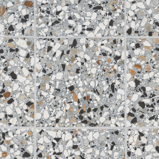 Artmore Tile Shards Terrazzo Azur 8-in x 8-in Matte Porcelain Cement look Floor and Wall Tile product image