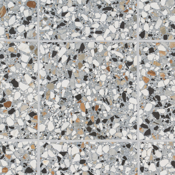 Artmore Tile Shards Terrazzo Azur 8-in x 8-in Matte Porcelain Cement look Floor and Wall Tile product image