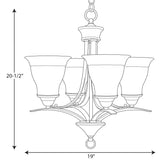 Progress Lighting Trinity 4-Light Brushed Nickel Transitional Chandelier