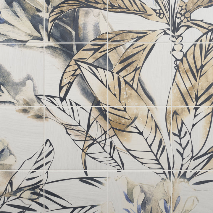 Artmore Tile Angela Harris Untamed Autumn 8-in x 8-in Matte Porcelain Encaustic Floor and Wall Tile product image