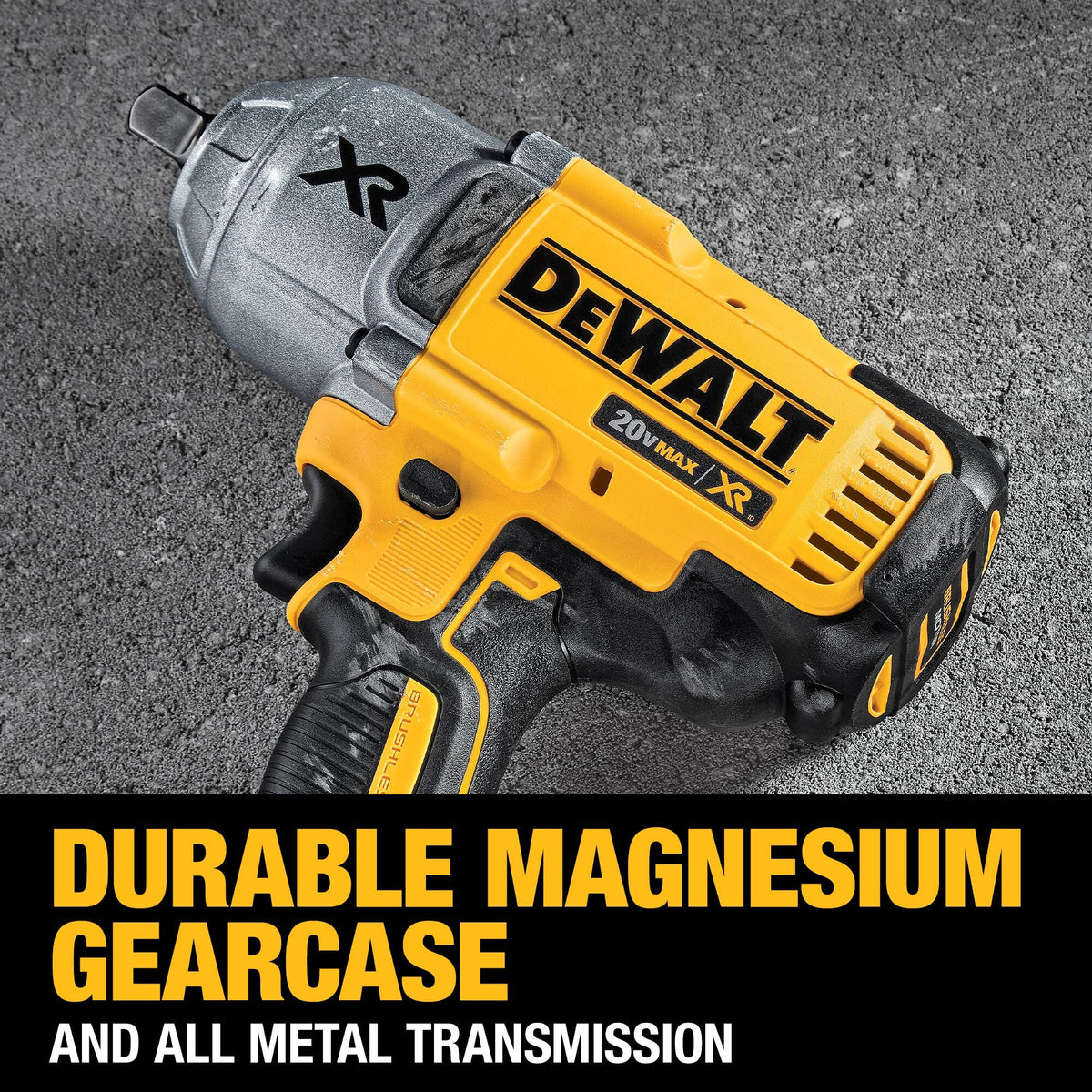 DEWALT 20V MAX XR Brushless Variable Speed 1/2-in Drive Cordless High Torque Impact Wrench (Bare Tool)