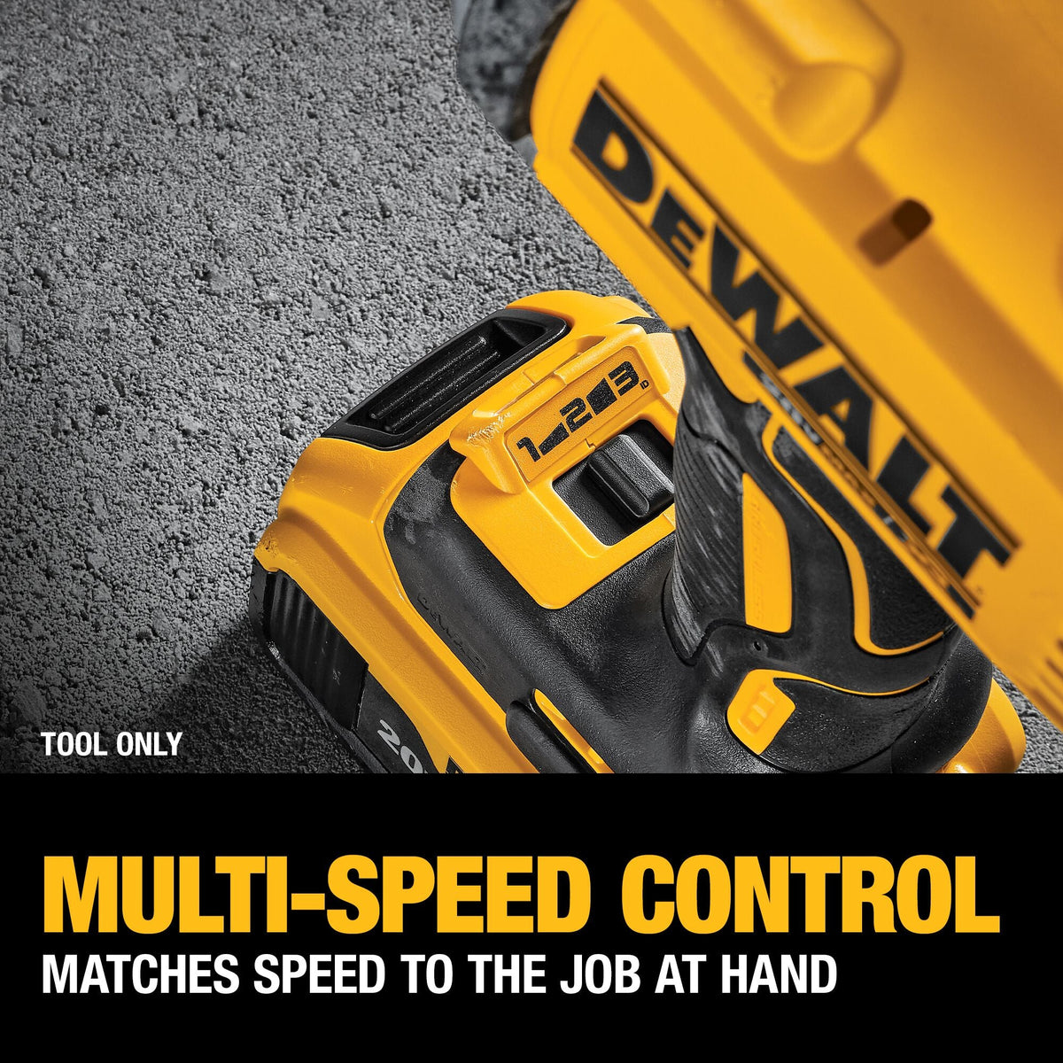 DEWALT 20V MAX XR Brushless Variable Speed 1/2-in Drive Cordless High Torque Impact Wrench (Bare Tool)