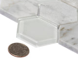 Apollo Tile Sparta Gray 12-in x 12-in Polished Glass; Stone Marble Honeycomb Marble Look Floor and Wall Tile (4.92-sq. ft/ Carton)