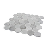 Apollo Tile (Sample) Sparta Gray 4-in x 4-in Polished Marble Honeycomb Mosaic Floor and Wall Tile