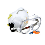 3M Project Safety Kit – Disposable N95 Valved Respirator, Safety Goggles & Corded Earplugs
