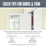 Valspar The Perfect White Semi-Gloss 100% Acrylic Latex Paint + Primer, Interior/Exterior, 1-Gallon (128-fl oz)
