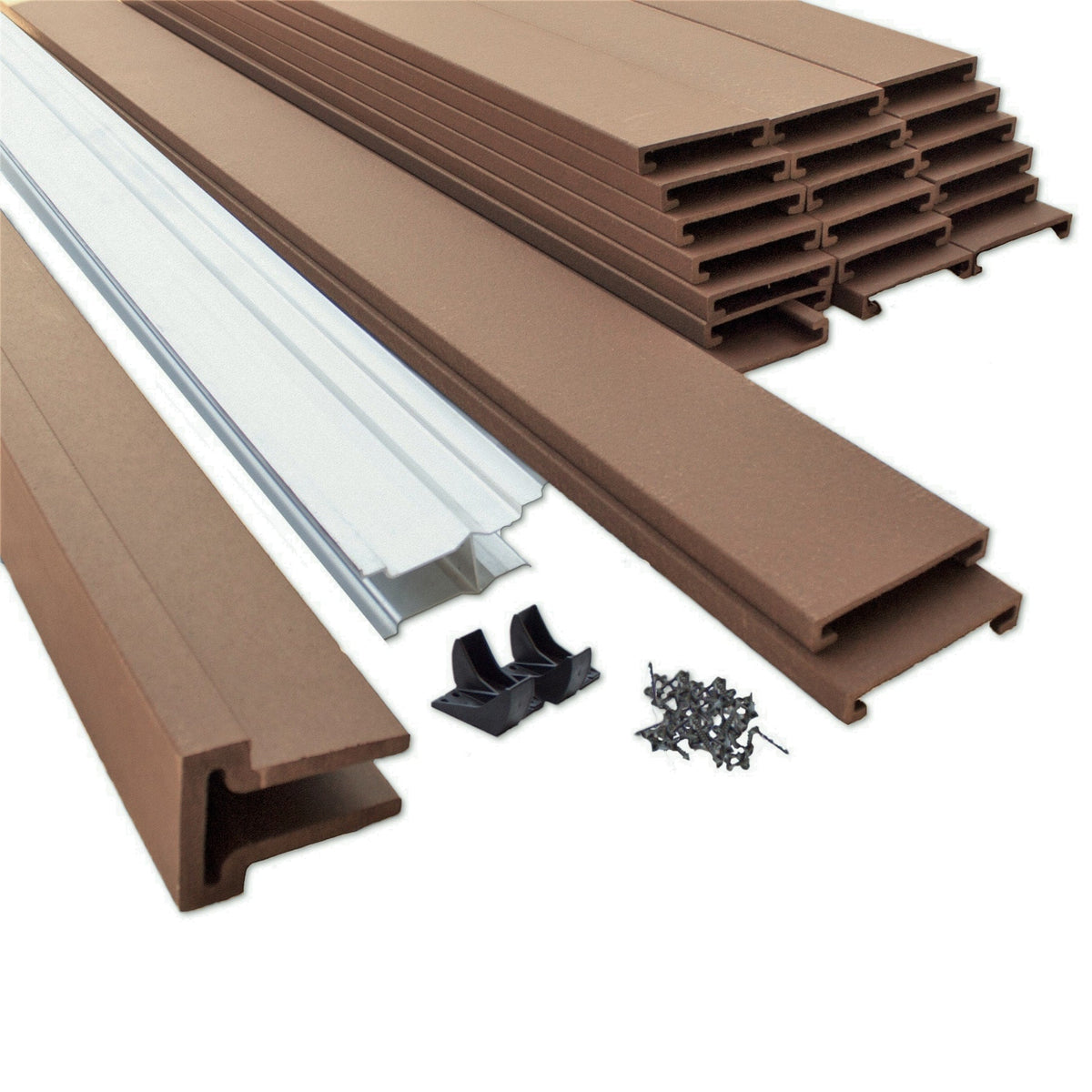 Trex Fencing 6-ft H x 8-ft W 5-Pack Saddle Board-on-board Privacy Composite Fence Panel