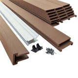 Trex Fencing 6-ft H x 8-ft W 5-Pack Saddle Board-on-board Privacy Composite Fence Panel