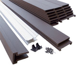 Trex Fencing 6-ft H x 8-ft W 5-Pack Woodland Brown Board-on-board Privacy Composite Fence Panel