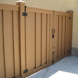 Trex Fencing Seclusions 6-ft H x 8-ft W Saddle Composite Fence Gate