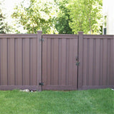 Trex Fencing Seclusions 8-ft H x 4-ft W Woodland Brown Residential Composite Fence Gate with Hardware