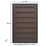 Trex Fencing Horizons 6-ft H x 4-ft W Woodland Brown Residential Composite Fence Gate with Hardware