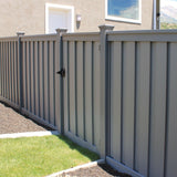 Trex Fencing Seclusions 6-ft H x 4-ft W Winchester Grey Residential Composite Fence Gate with Hardware