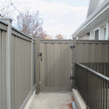 Trex Fencing Seclusions 6-ft H x 4-ft W Winchester Grey Residential Composite Fence Gate with Hardware
