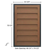 Trex Fencing Horizons 6-ft H x 4-ft W Saddle Residential Composite Fence Gate with Hardware