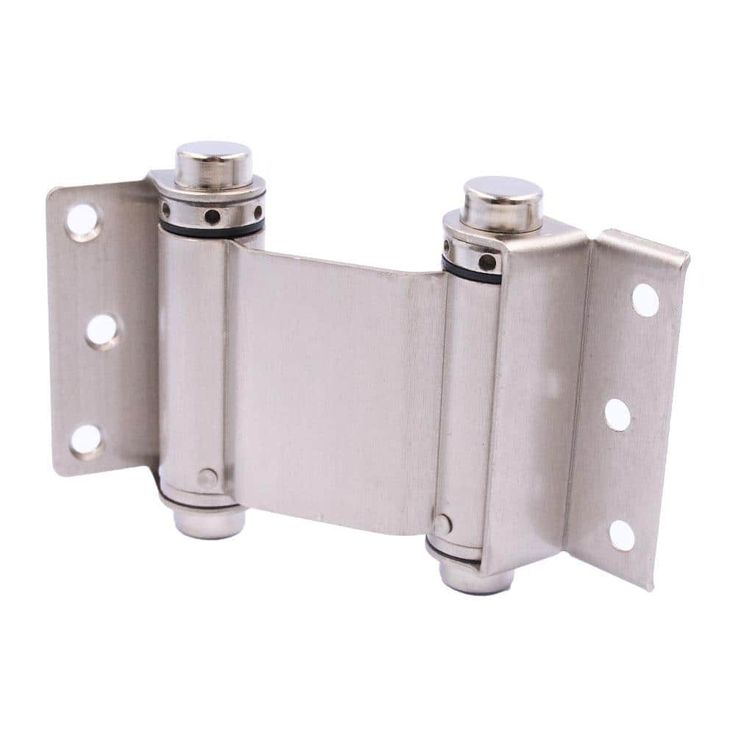 3 in. x 3 in. Satin Nickel Double-Action Spring Door Hinge