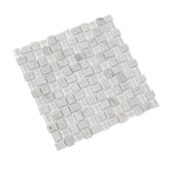 Apollo Tile (Sample) Sparta Gray 4-in x 4-in Polished Marble Basketweave Mosaic Floor and Wall Tile