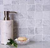 Apollo Tile Sparta Gray 11-in x 11-in Polished Natural Stone Marble Basketweave Patterned Floor and Wall Tile (4.13-sq. ft/ Carton)