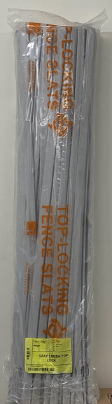 Pexco 6-ft H x 1-in W Gray Hdpe Chain Link Fence Slat 82-Pack