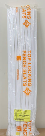 Pexco 8-ft H x 1-in W White Hdpe Chain Link Fence Slat 82-Pack