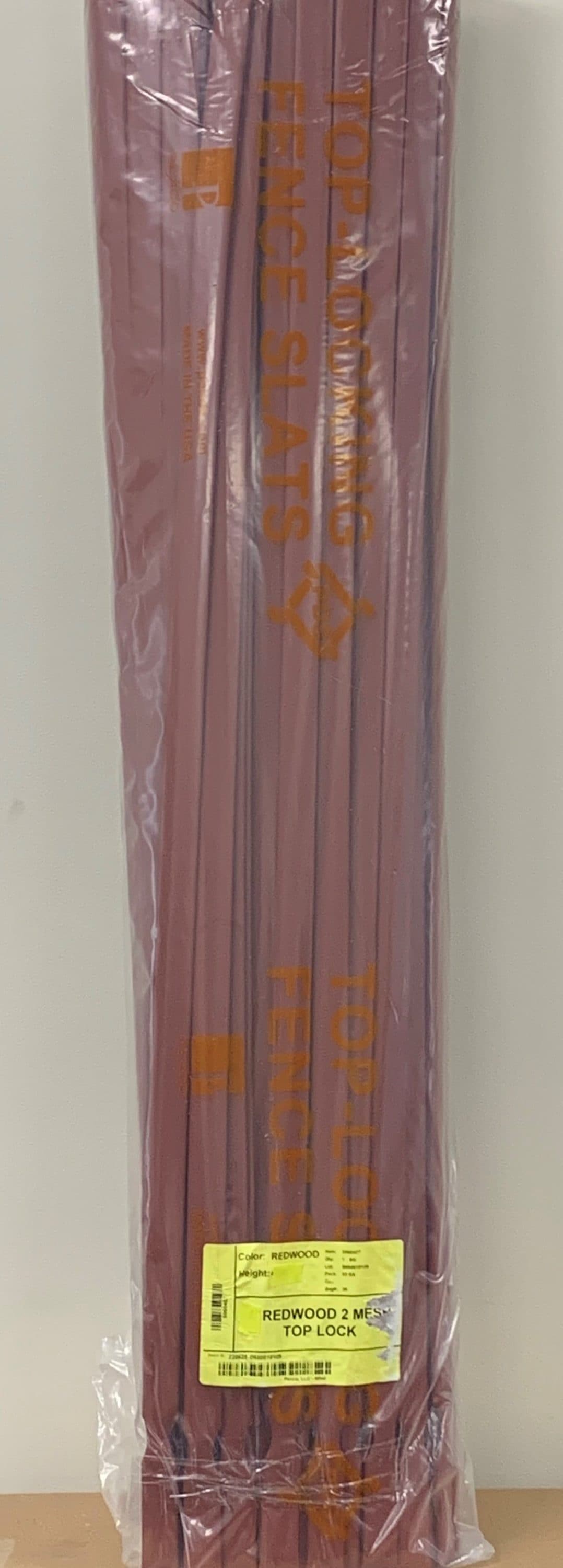 Pexco 5-ft H x 1-in W Redwood Hdpe Chain Link Fence Slat 82-Pack