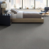 STAINMASTER Essentials Blue Diamonds II 12-ft Taupe Stone Textured Carpet (Indoor)