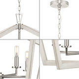 Progress Lighting Galloway 5-Light Brushed Nickel Farmhouse Chandelier