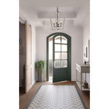 Progress Lighting Galloway 4-Light Matte Black Farmhouse Chandelier