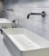 Apollo Tile (Sample) Duchess Grey Purple 2-1/2-in x 8-in Glossy Ceramic Subway Wall Tile