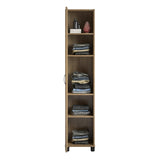 Ameriwood Home Lory 15.67-in W x 74.29-in H x 15.39-in D Freestanding Composite Wood Garage Cabinet in Brown