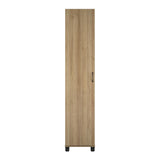 Ameriwood Home Lory 15.67-in W x 74.29-in H x 15.39-in D Freestanding Composite Wood Garage Cabinet in Brown
