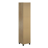 Ameriwood Home Lory 15.67-in W x 74.29-in H x 15.39-in D Freestanding Composite Wood Garage Cabinet in Brown