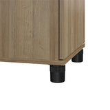 Ameriwood Home Lory 15.67-in W x 74.29-in H x 15.39-in D Freestanding Composite Wood Garage Cabinet in Brown