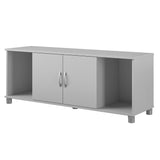 Ameriwood Home Lory 53.58-in W x 20.5-in H x 15.4-in D Freestanding Composite Wood Garage Cabinet in Gray
