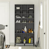 Ameriwood Home Flex 35.67-in W x 76.65-in H x 15.39-in D Freestanding Composite Wood Garage Cabinet in Gray