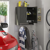 Ameriwood Home Camberly 23.46-in W x 26.93-in H x 15.35-in D Wall-mounted Composite Wood Garage Cabinet in Black