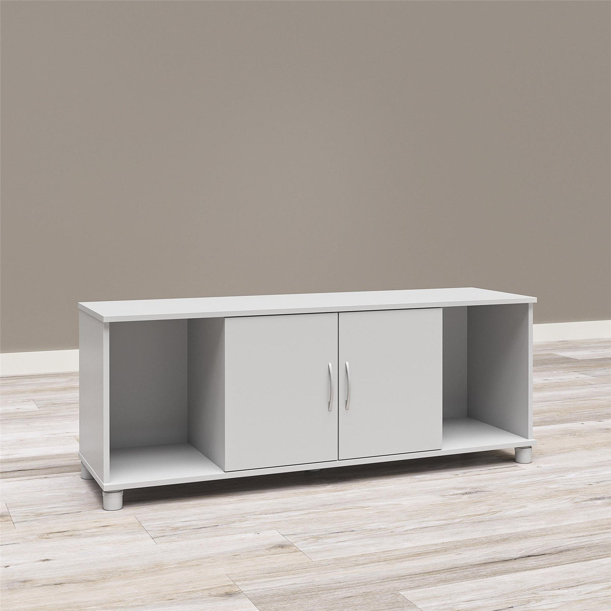 Ameriwood Home Lory 53.58-in W x 20.5-in H x 15.4-in D Freestanding Composite Wood Garage Cabinet in Gray