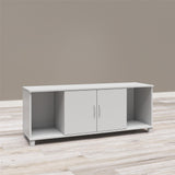 Ameriwood Home Lory 53.58-in W x 20.5-in H x 15.4-in D Freestanding Composite Wood Garage Cabinet in Gray