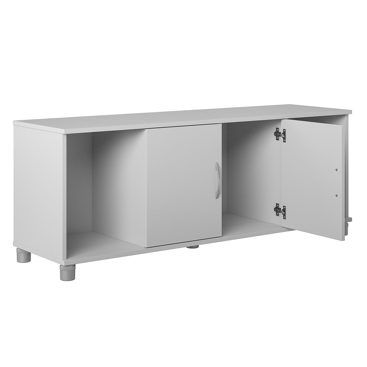 Ameriwood Home Lory 53.58-in W x 20.5-in H x 15.4-in D Freestanding Composite Wood Garage Cabinet in Gray