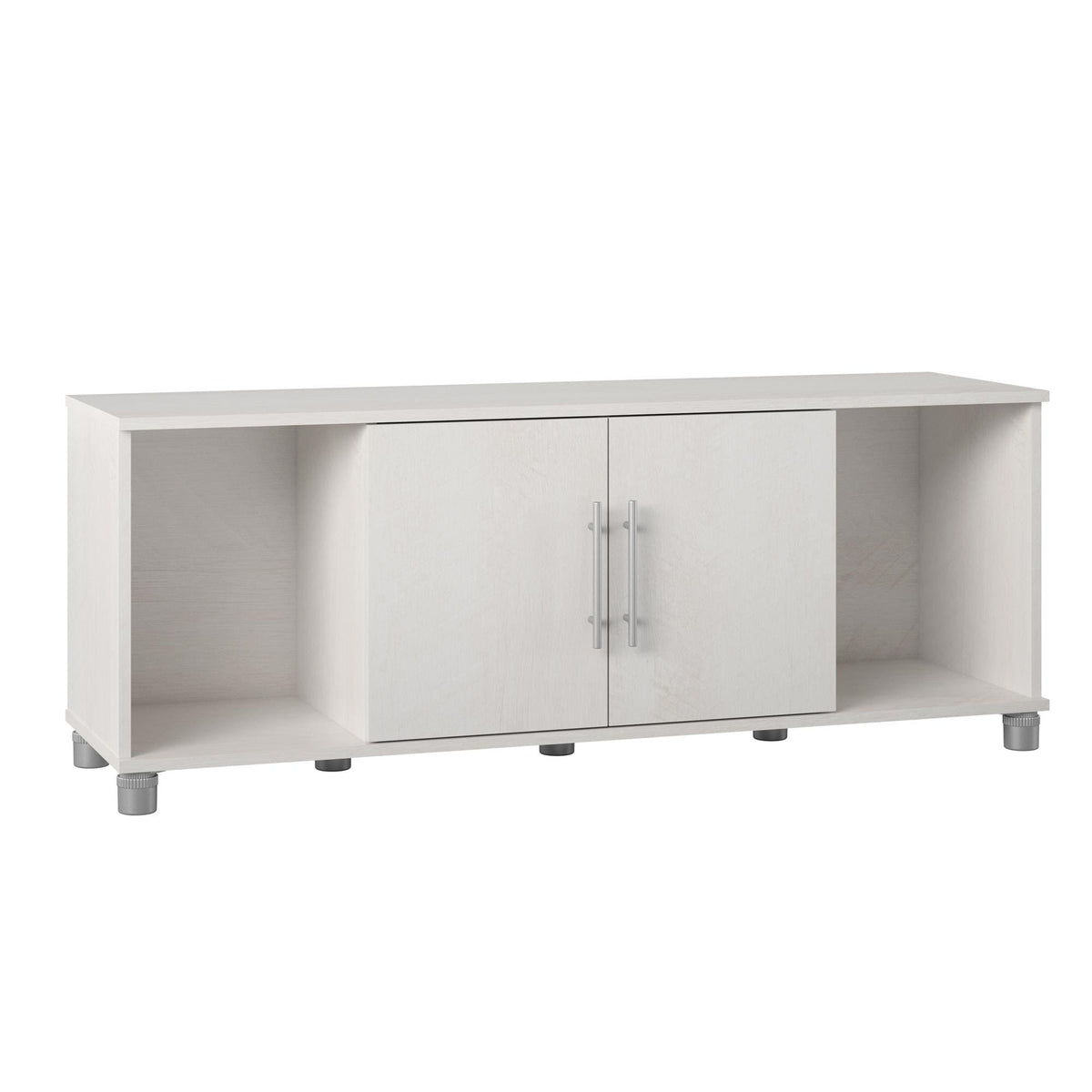Ameriwood Home Camberly 54-in W x 18-in H x 15.4-in D Freestanding Composite Wood Garage Cabinet in White