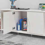 Ameriwood Home Camberly 54-in W x 18-in H x 15.4-in D Freestanding Composite Wood Garage Cabinet in White